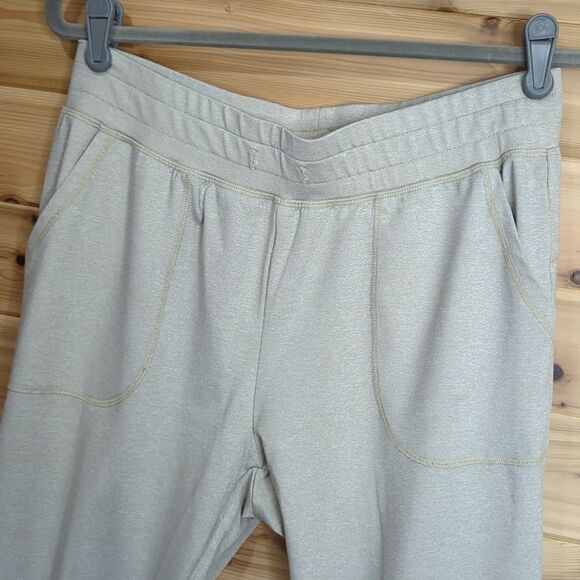 Zyia Womens Pants Medium Gray Joggers Oatmeal Gray 28" Inseam - Picture 2 of 8